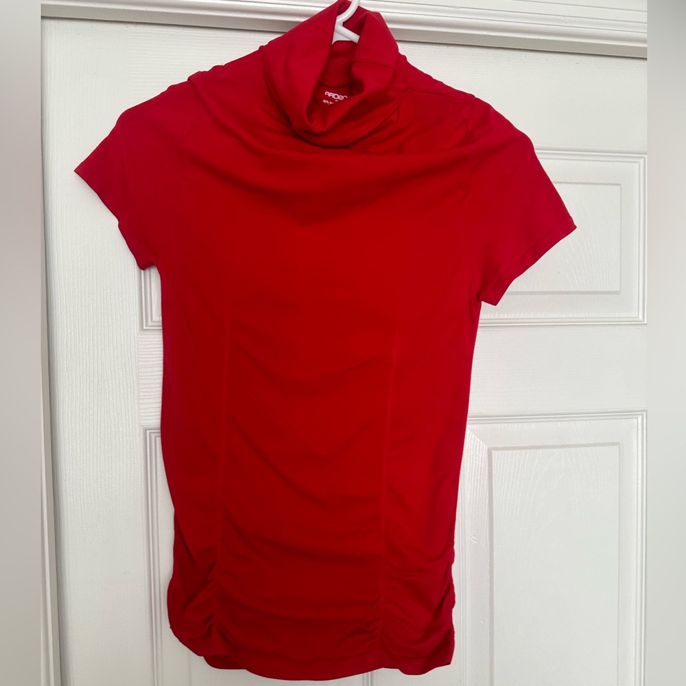 Arden B Turtle Neck Short Sleeve Top